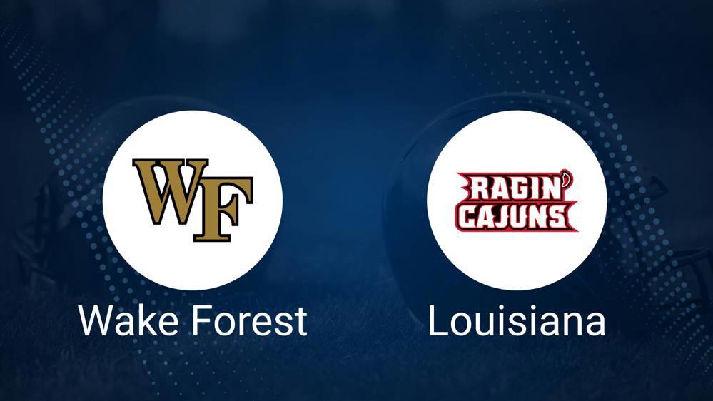 Best Bets, Predictions & Odds for the Wake Forest vs. Louisiana Game – Saturday, Sept. 28