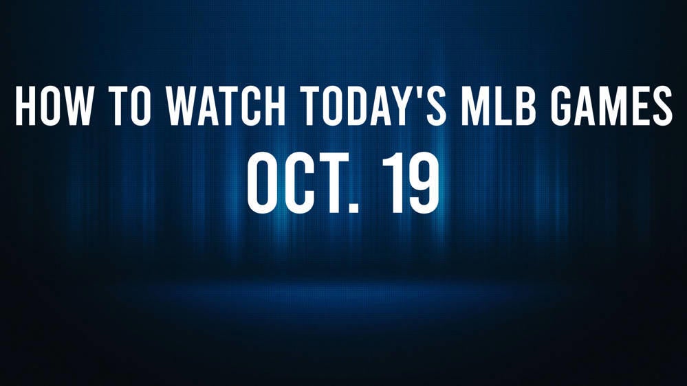 How to Watch the MLB Baseball Playoffs on Saturday, Oct. 19: TV Channel, Live Streaming, Start Times