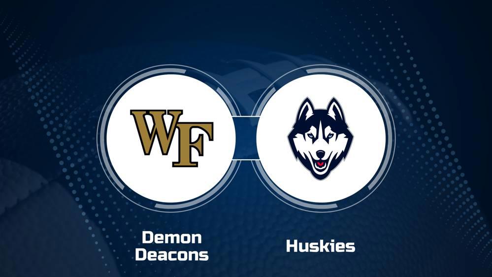 Where to Watch Wake Forest vs. UConn on TV or Streaming Live - Oct. 19