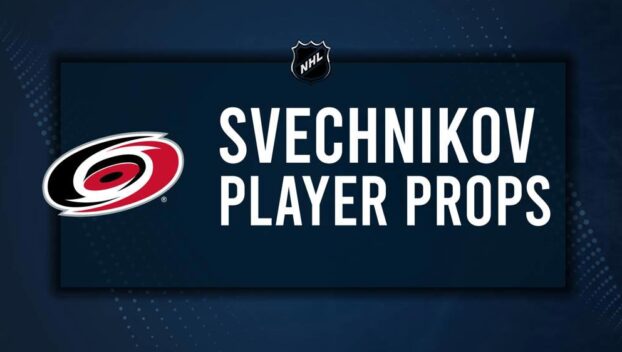 Andrei Svechnikov Player Prop Bets for the Hurricanes vs. Avalanche Game - November 9