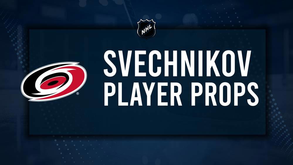 Andrei Svechnikov Player Prop Bets for the Hurricanes vs. Hockey Club Game - November 13