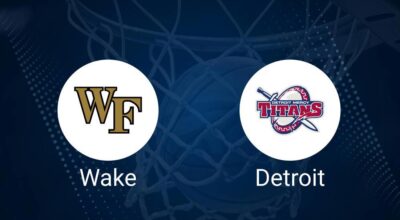 How to Watch Wake Forest vs. Detroit Mercy on TV or Live Stream - November 23