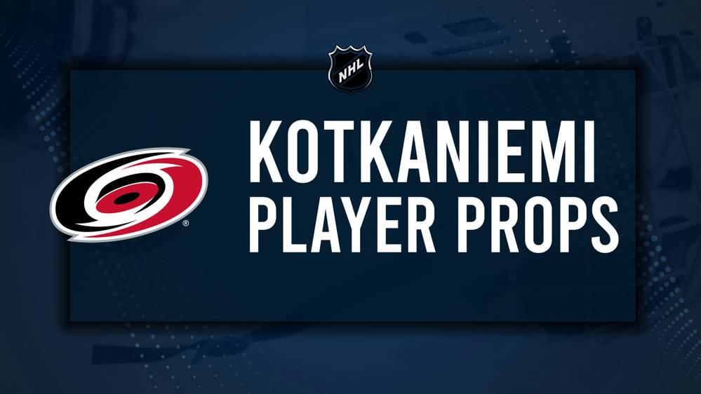 Jesperi Kotkaniemi Player Prop Bets for the Hurricanes vs. Hockey Club Game - November 13