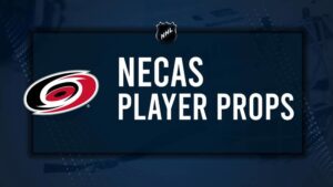 Martin Necas Player Prop Bets for the Hurricanes vs. Avalanche Game - November 9