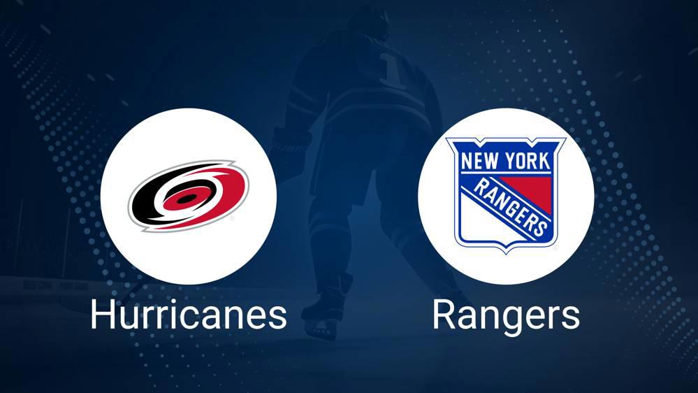 Where to Watch Carolina Hurricanes vs. New York Rangers on TV or Streaming Live - November 27