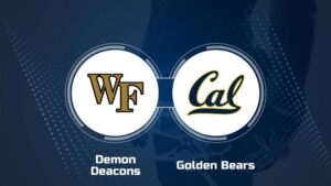 Where to Watch Wake Forest vs. California on TV or Streaming Live - Nov. 8