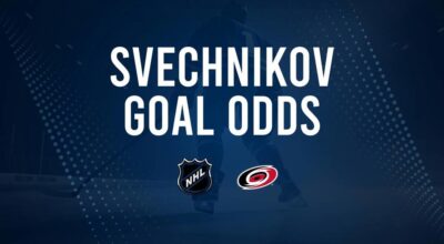 Will Andrei Svechnikov Score a Goal Against the Avalanche on November 9?