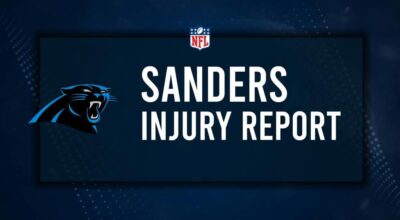 Will Ja'Tavion Sanders Play in Week 10? NFL Injury Status, News & Updates