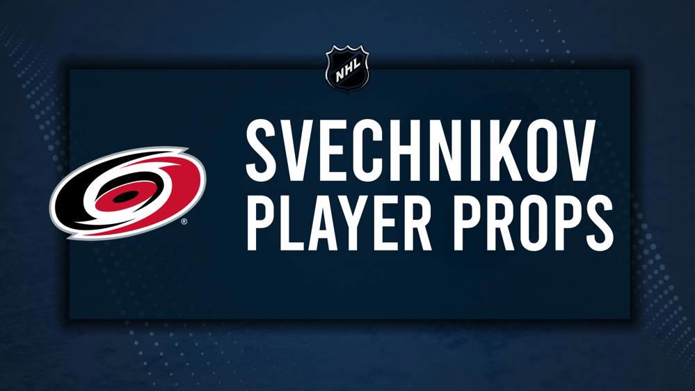 Andrei Svechnikov Player Prop Bets for the Hurricanes vs. Avalanche Game - December 5