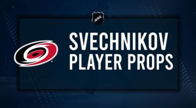 Andrei Svechnikov Player Prop Bets for the Hurricanes vs. Capitals Game - December 20