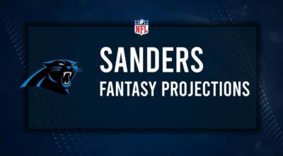 Ja'Tavion Sanders Fantasy Projections: Week 17 vs. the Buccaneers