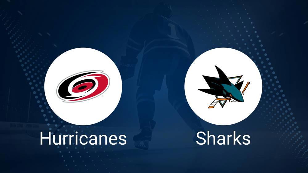 Where to Watch Carolina Hurricanes vs. San Jose Sharks on TV or Streaming Live - December 10