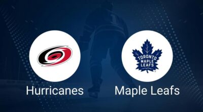 Where to Watch Carolina Hurricanes vs. Toronto Maple Leafs on TV or Streaming Live - January 9