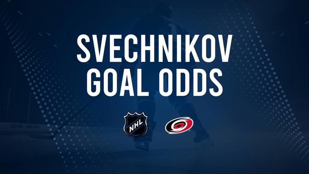 Will Andrei Svechnikov Score a Goal Against the Blue Jackets on January 23?