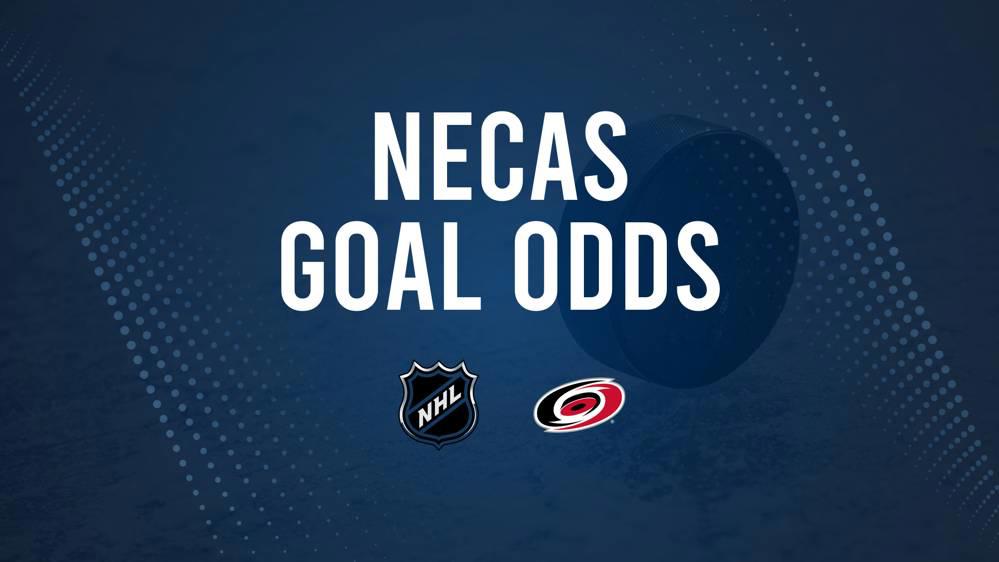 Will Martin Necas Score a Goal Against the Ducks on January 12?